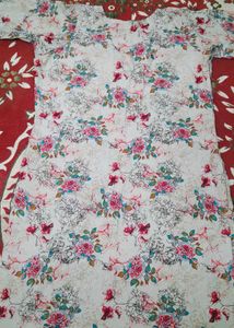 New Floral Print Kurta Set