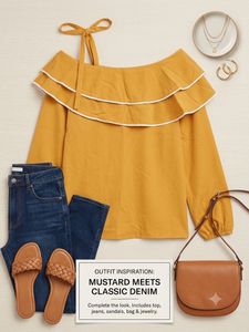 Stylish Off-Shoulder Ruffle Top