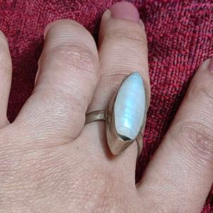 Moonstone Cut Stone Ring