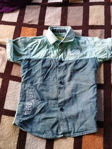 Boys Blue Shirt and Jeans Set
