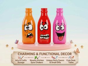 Funny Face Bottles - Decor & Storage