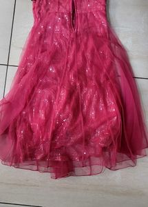 Pink Sequin Party Dress