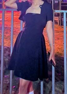 Black A-Line Mini Dress