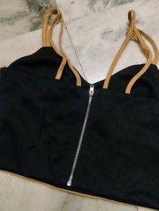Tan Suede Cami Top