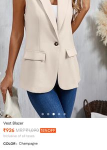 Women's Vest Blazer