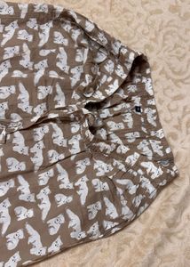 Kaftan Cartoon Printed Night Suit