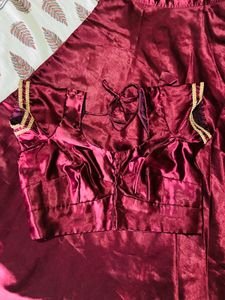 Burgundy Lehenga Set