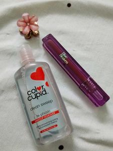 Combo of Makeup remover, lipstick &amp; clip(Freebie)