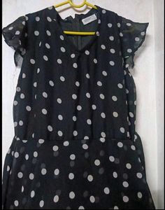Chic Polka Dot Midi Dress