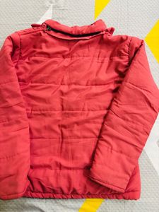 Pink Winter Jacket with Hood
