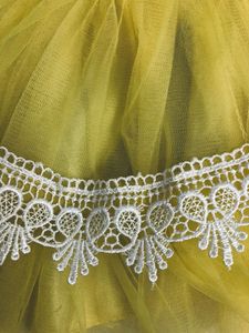 Light Yellow And Silver Party Wear Frock