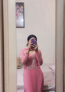 Elegant Peach Kurta Set