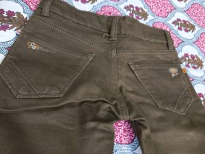 Boys Olive Green Jeans