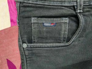 Men's Grey Washed Denim Jeans