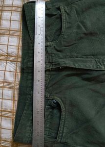 Dark Green denim Pants