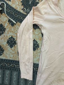 Pale Pink Long Sleeve Top