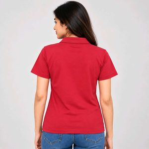 Striped Red Polo Shirt