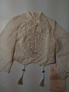 Beaded cheongsam top