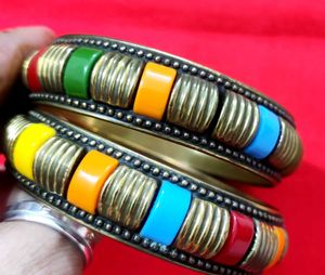 Colorful Retro Bangle Set✨🆕