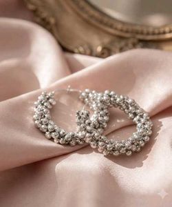 Chunky Ball Hoop Earrings