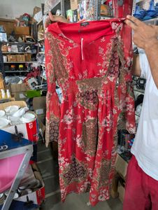 STREET 9 Ethnic Motif Printed V Neck Bell Sleeves
