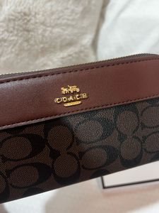 Coach Coffee Brown signature wallet