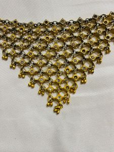 Statement Gold & Crystal Necklace
