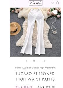 Formal White 🤍 Trousers