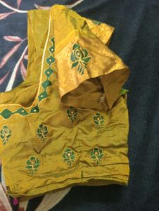Aari work Silk Blouse