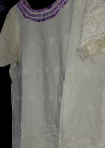 Ladies Top In Hakoba Material For Casual Wear