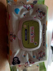 Tinny Tots Wet Wipes - 80 Count