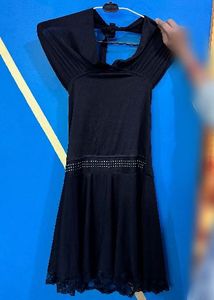 Elegant Black Dress with Embellishments