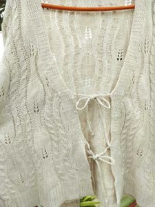 Beige Knit Cardigan
