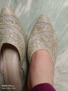 Embellished Pointed Toe Mules