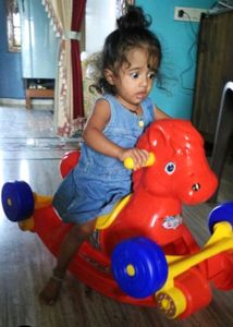 Vibrant Red Rocking Horse Toy
