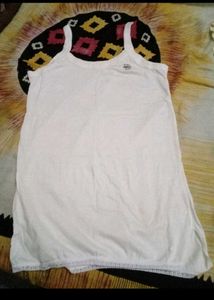 Preeti White Cotton Camisole Slip