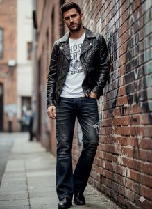 Gun Graphic Vintage Jeans