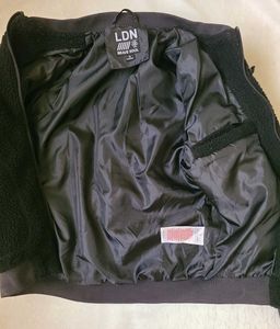 ​Brave Soul LDN Black Sherpa Fleece Bomber Jacket