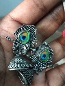 Diwali damaka 🎇 Jhumka Earrings with White Stone
