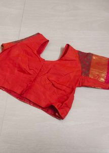 Vibrant red Ethnic Blouse