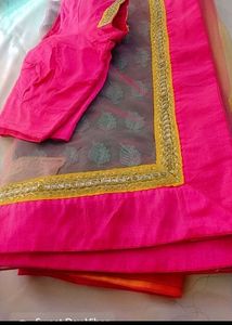 designer saree with blouse