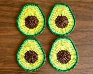 Avocado Coasters (Set of 4)