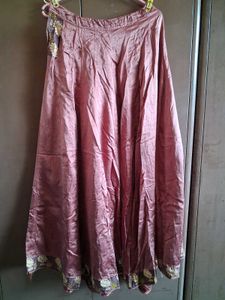 Elegant Brown Embroidered Lehenga Choli Set