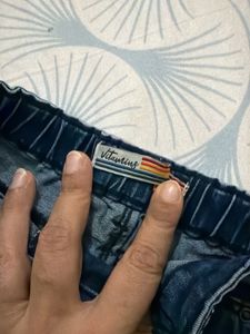 pair of 2 Cute Denim Mojitos Shorts