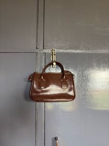 Chic Brown Faux Leather Handbag