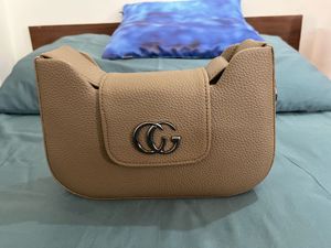 Beige Shoulder Handbag