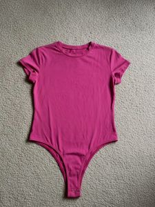 Pink high neck Bodysuit