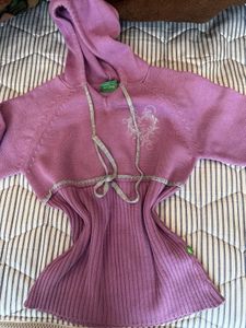 Lavender Knit Hoodie