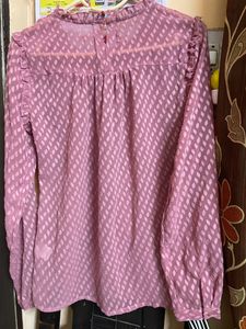 light Pink Sheer Top