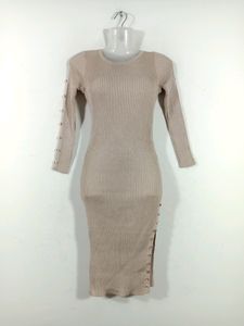 Cream And Sliver Shine Dress (Women's)